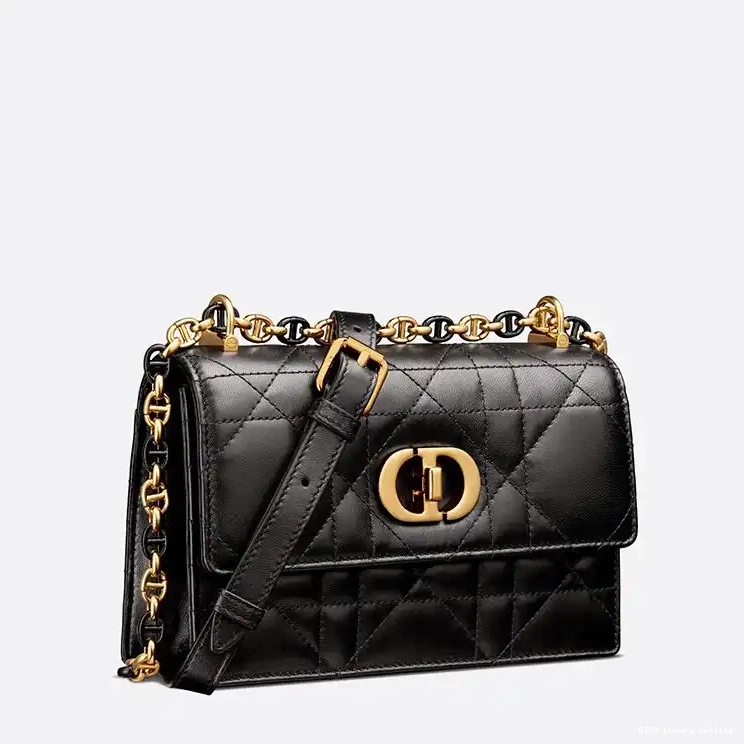 Cheap Miss Caro Lambskin Black Mini Macrocannage Bag 0415 Luxury